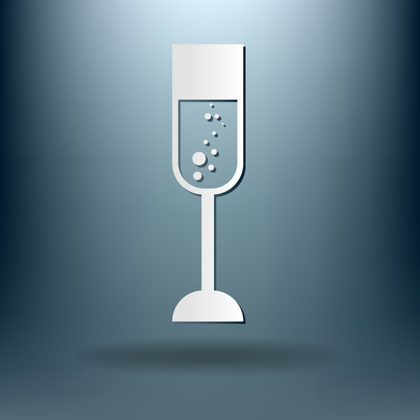 champagne glass icon - ベクター画像