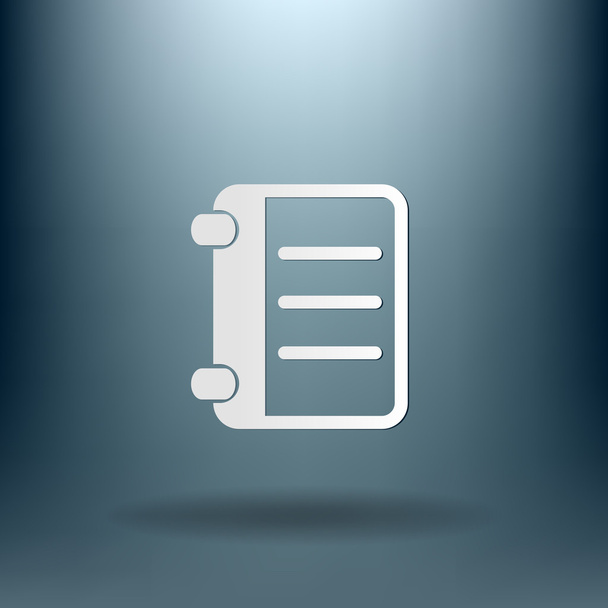Phone address book icon - Vector, Image