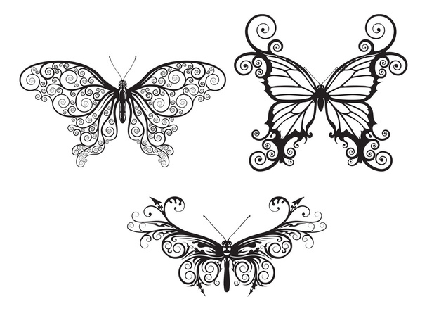 Abstract butterflies - Vektor, kép