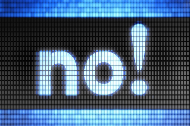 "Ne "na obrazovce - Fotografie, Obrázek