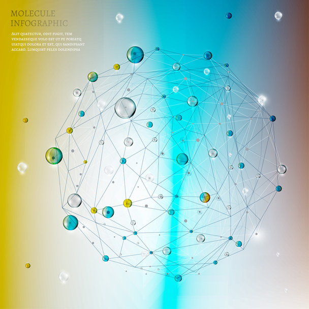 06 Molecule infographic - Vector, Imagen