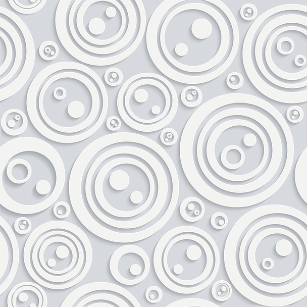Naadloze circulaire patroon met witte schaduwkleur - Vector, afbeelding