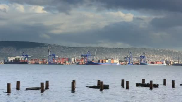 Container Ship and Port Tempo de atividade lapso 2
 - Filmagem, Vídeo