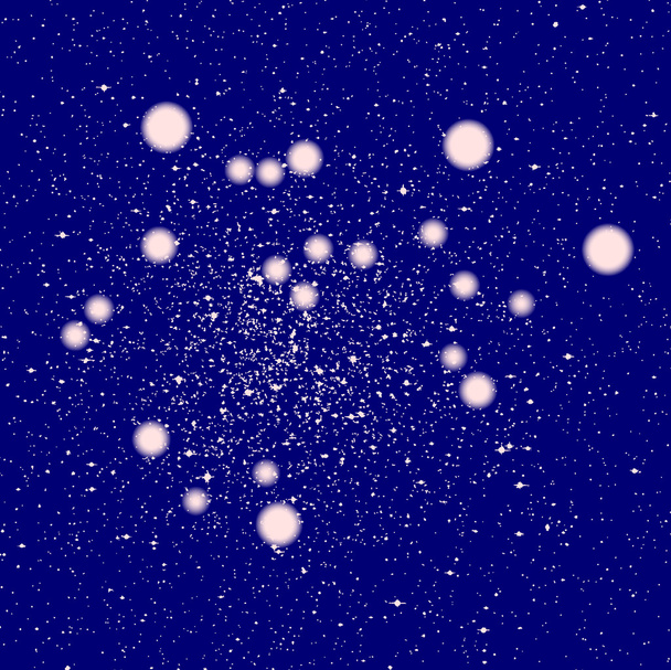 Constelación de Sagitario
 - Vector, Imagen