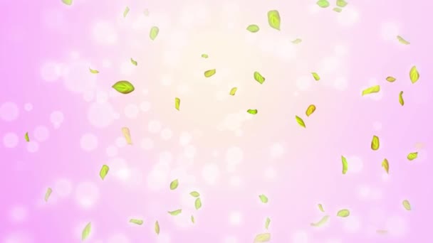 Loop Spring background, 4K spring background with green leaves and bokeh - Footage, Video