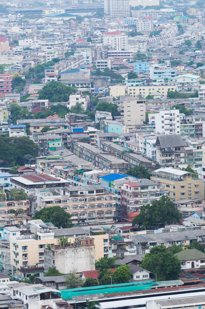 Vue aérienne d'un quartier résidentiel dans le centre-ville de Bangkok
 - Photo, image