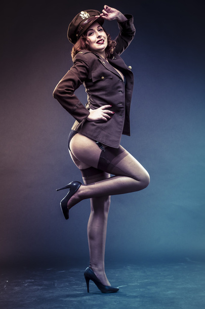 Pinup girl in sexy clothes - Photo, Image
