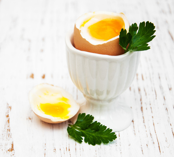 breakfast with eggs - Foto, afbeelding