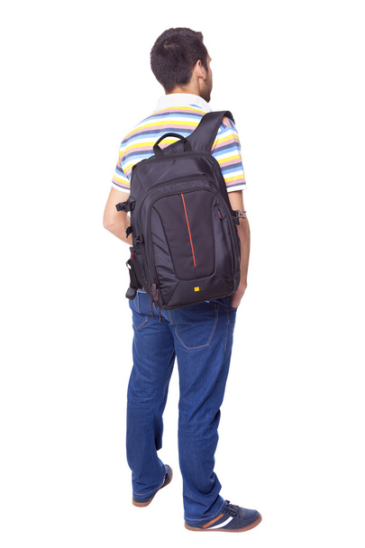 Male student standing from back - Φωτογραφία, εικόνα