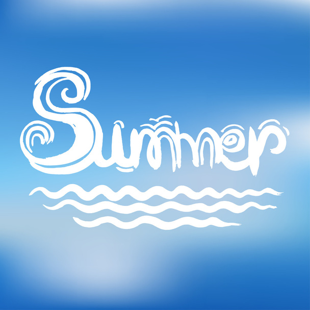Creative graphic for summer. Watercolor. Vector  - Διάνυσμα, εικόνα