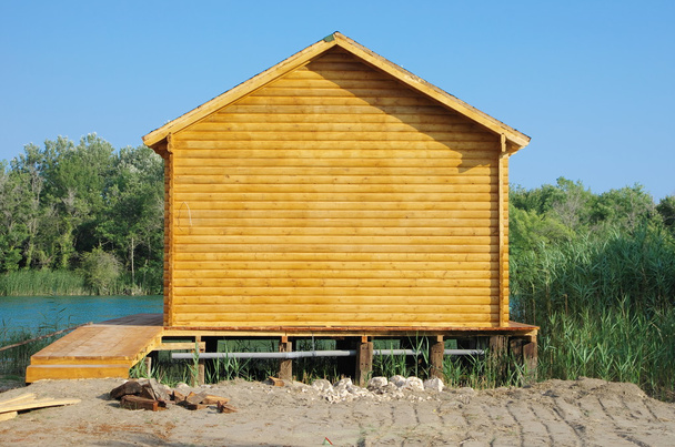 drewniany dom - Zdjęcie, obraz