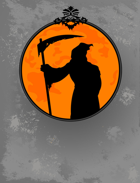 Silueta de Halloween Grim Reaper
 - Vector, imagen