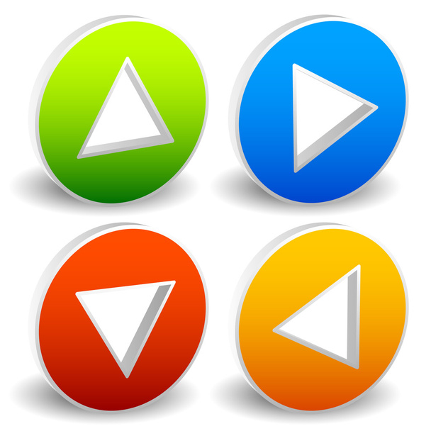 Arrow icons set - Vector, Image