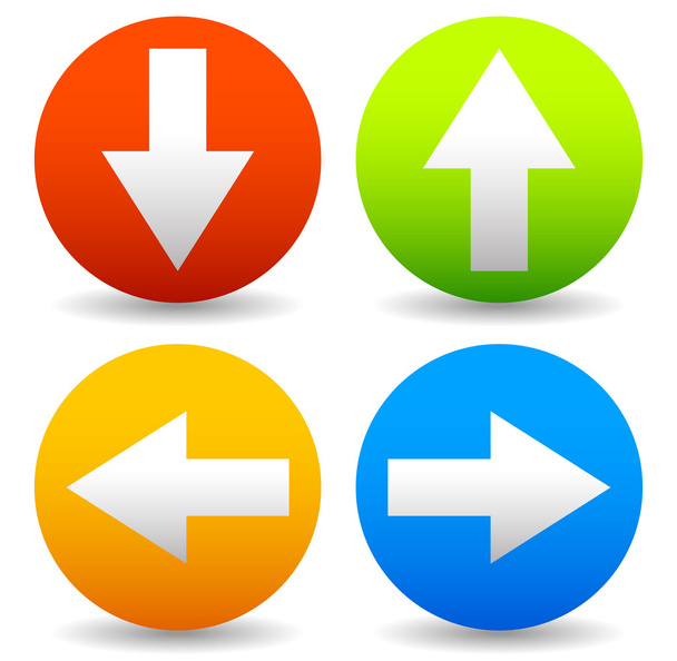 Arrow icons set - Vector, imagen