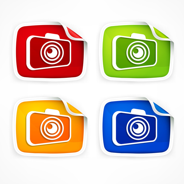 Camera icon colored - Vektori, kuva