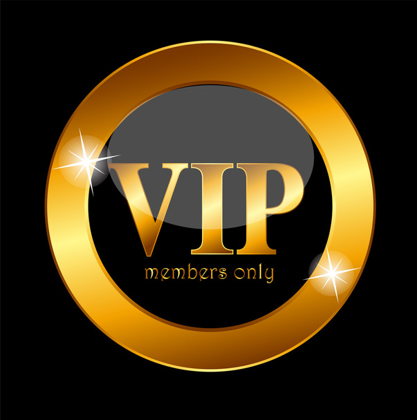 Miembros VIP Etiqueta Vector Ilustración
 - Vector, imagen