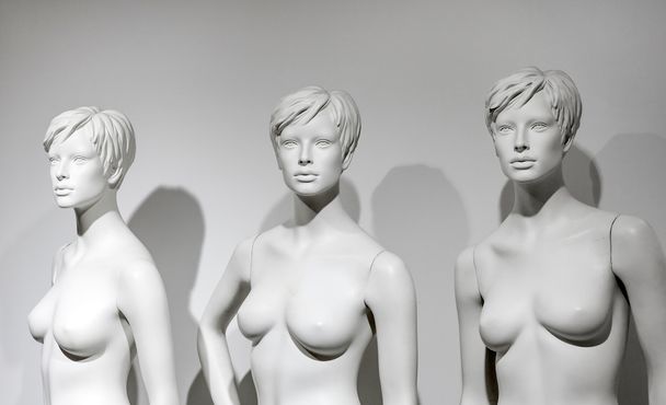 femmes nues mannequins dans une fenêtre
  - Photo, image