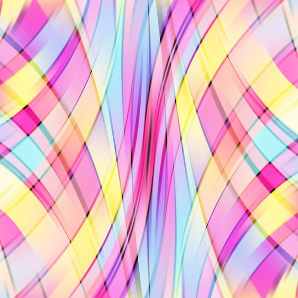 Colorful smooth light lines background - Vector, Image