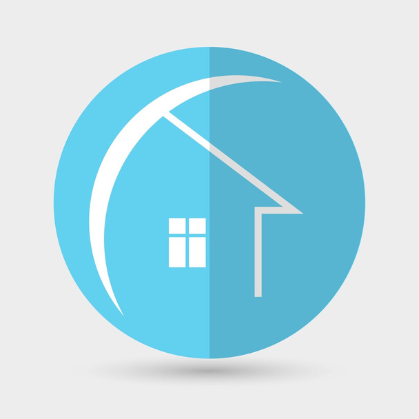 House, real estate icon - Вектор,изображение