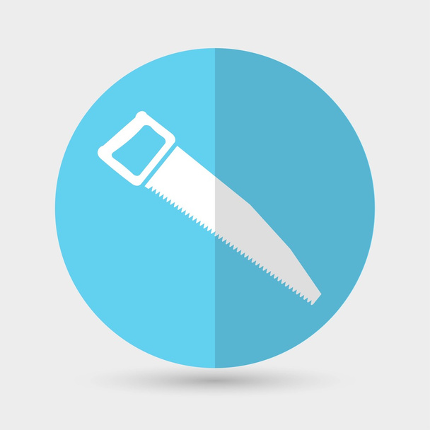 hand saw, tool icon - Vector, afbeelding