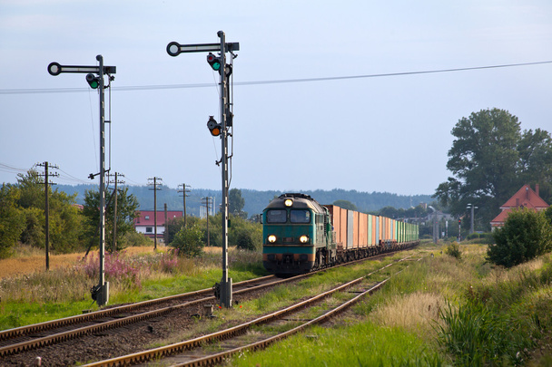 nákladní motorový vlak - Fotografie, Obrázek