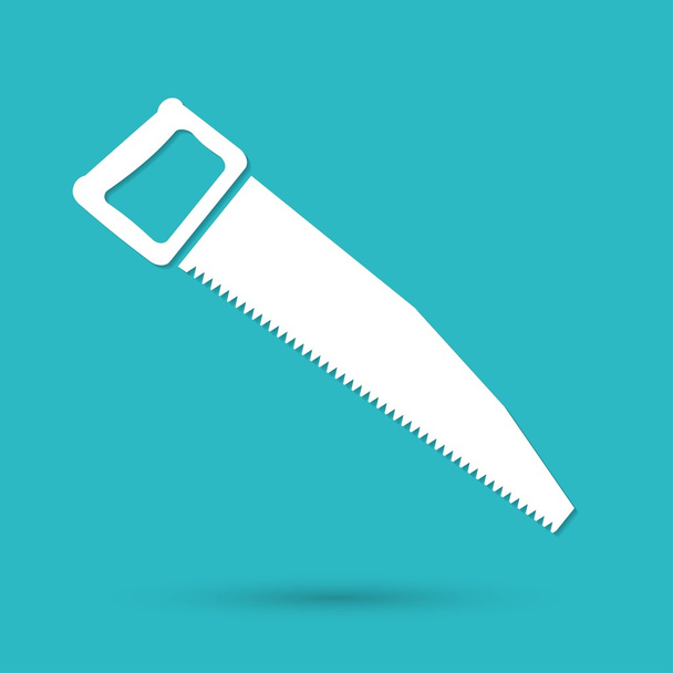 icon of hand saw - Vector, Image