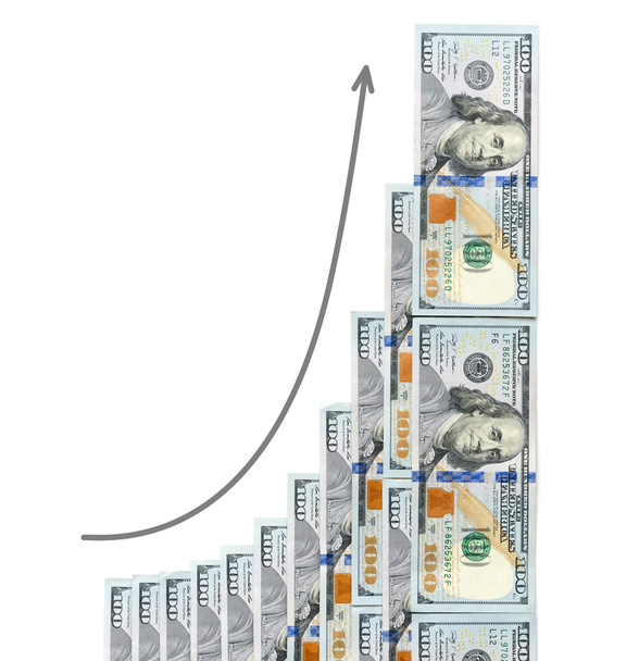 croissance géométrique du profit est montré dollars
 - Photo, image