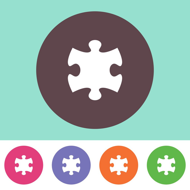 Puzzleteil-Symbol - Vektor, Bild