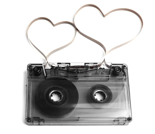 Audio cassette with magnetic tape - Foto, Imagen