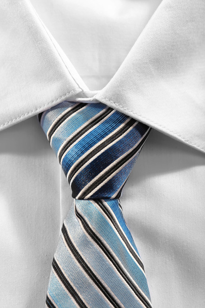 Man white shire and tie - Foto, Imagem