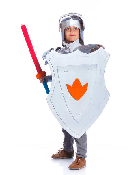 Boy dressed as a Knight - Φωτογραφία, εικόνα