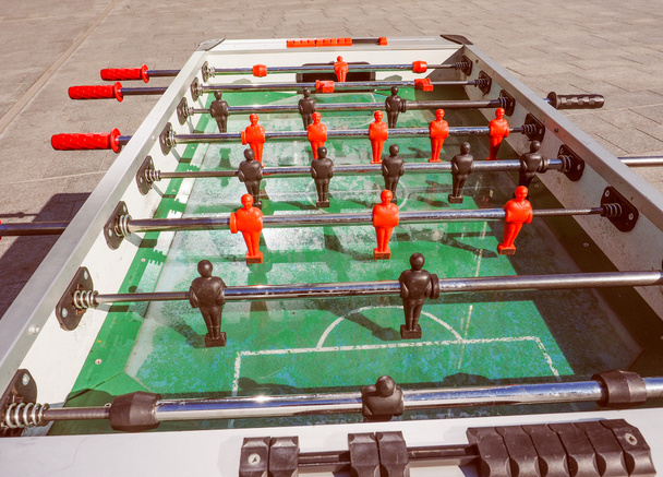 Retro görünüm masa futbolu - Fotoğraf, Görsel