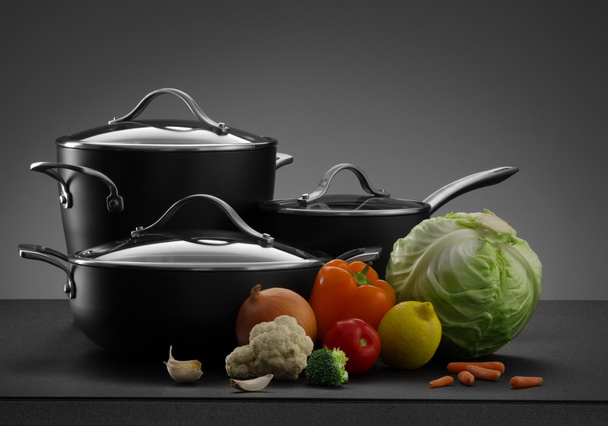 Pots and vegetables - Foto, imagen