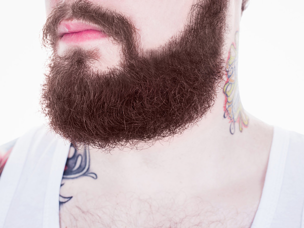 Длинная борода и усы человека
 - Фото, изображение