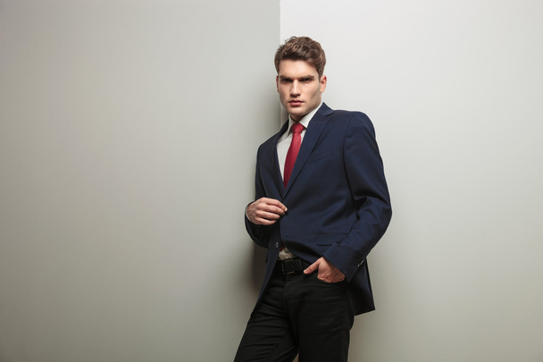 young business man opening his jacket - Photo, Image