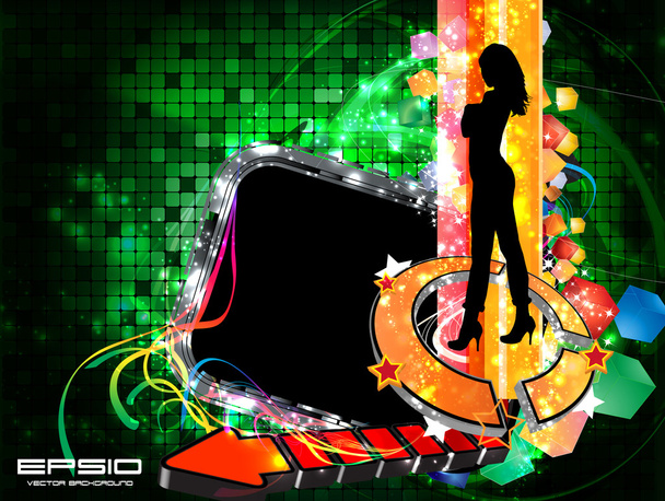 Illustration Disco-Frauen - Vektor, Bild
