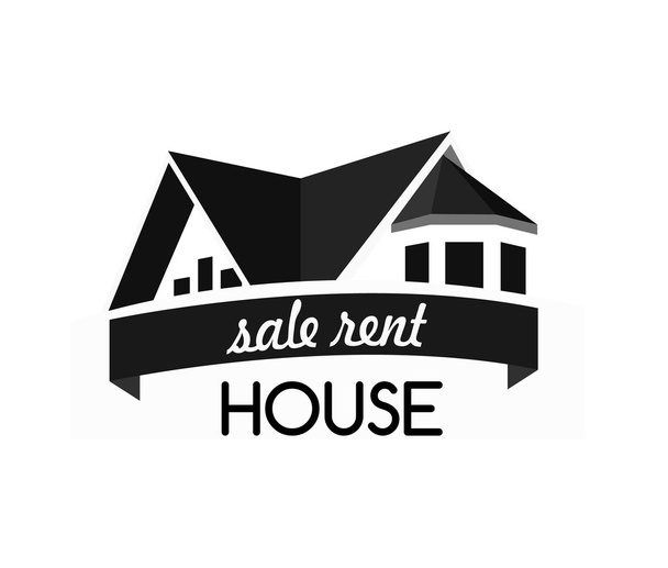 Πρότυπο σχεδίασης λογότυπο σπίτι - Διάνυσμα, εικόνα