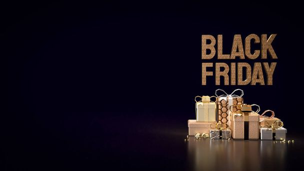 Black Friday is de dag na Thanksgiving Day in de Verenigde Staten, traditioneel beschouwd als het begin van de vakantie winkelen seizoen - Foto, afbeelding