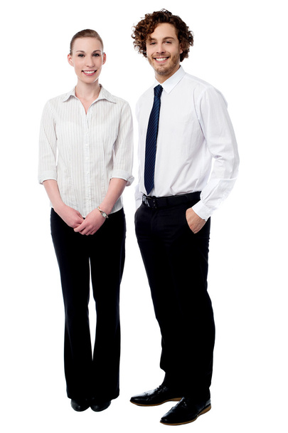 Business couple posing together - Zdjęcie, obraz