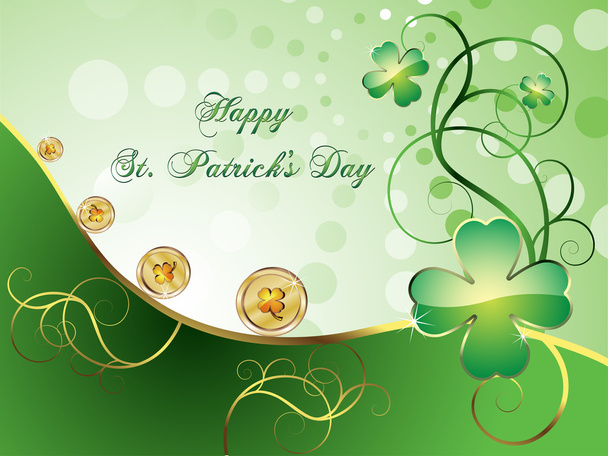 St. Patrick's Day card - Wektor, obraz