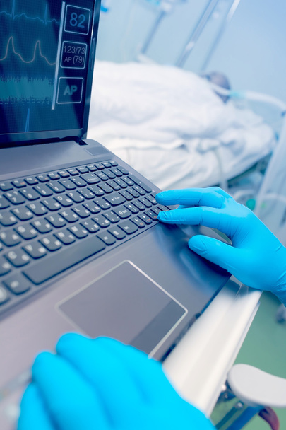 Computer technology in medical service - Photo, image