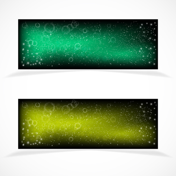 Banners with stars - Vector, Image