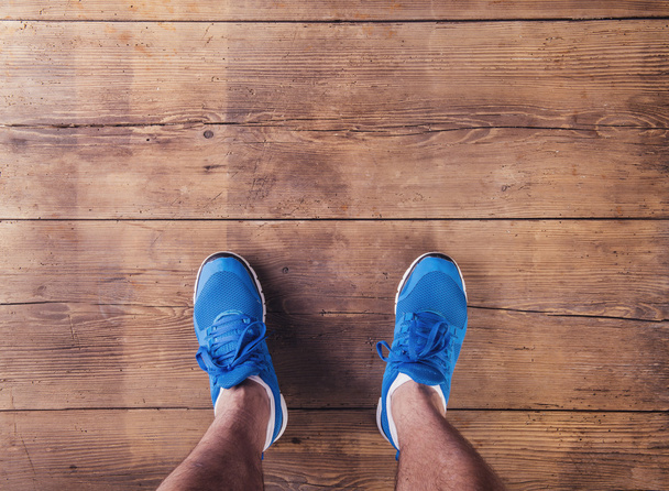 Legs of a Unrecognizable runner - Фото, зображення