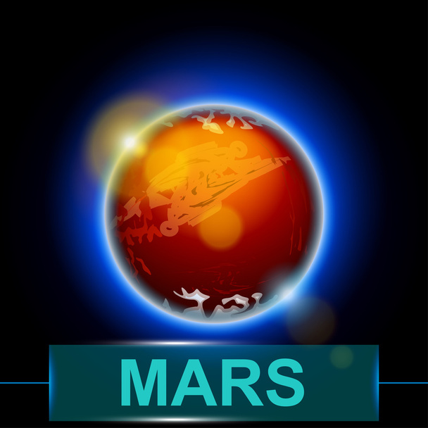Planeta Marte
 - Vector, imagen