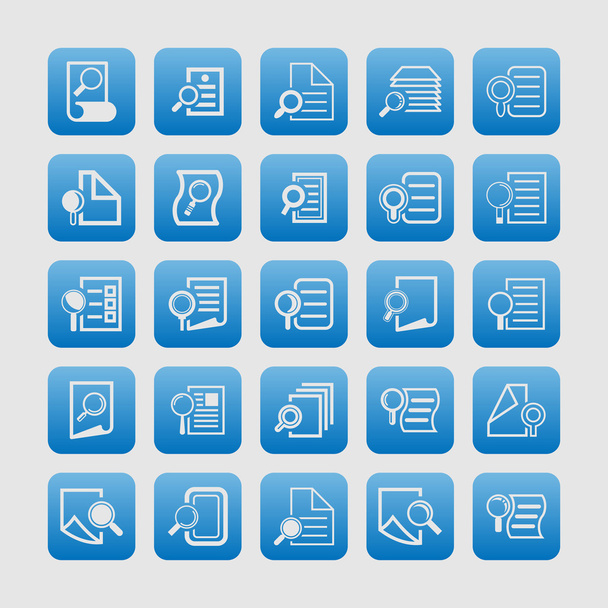 Web document icon set - Вектор, зображення