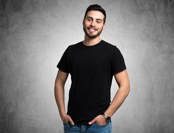 Smiling man portrait - Фото, изображение
