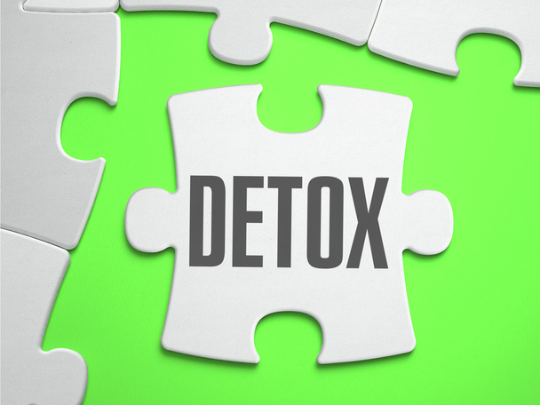 Detox - Jigsaw Puzzle with Missing Pieces. - Photo, Image