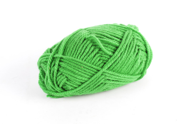 Green wool Yarn  - Photo, Image