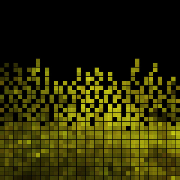 Fondo de mosaico de píxel cuadrado abstracto - Vector, Imagen