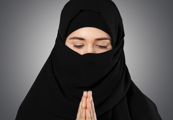 Hijab, closeup, isolated. - Φωτογραφία, εικόνα